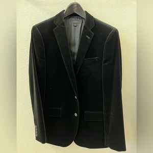 J.Crew Black Velvet Ludlow Blazer - 38R